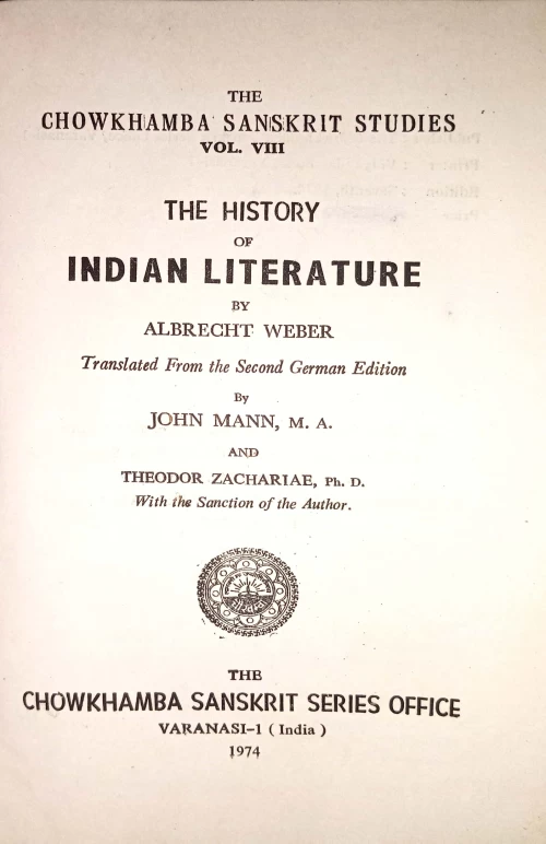 History of Indian Literature